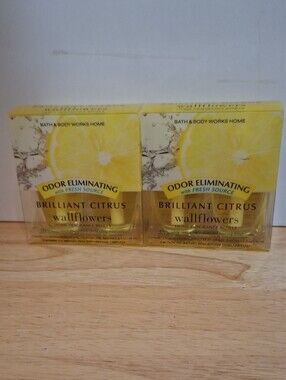 Bath & Body Works Brilliant Citrus Wallflower Refills (2) 2-Packs=4 Total